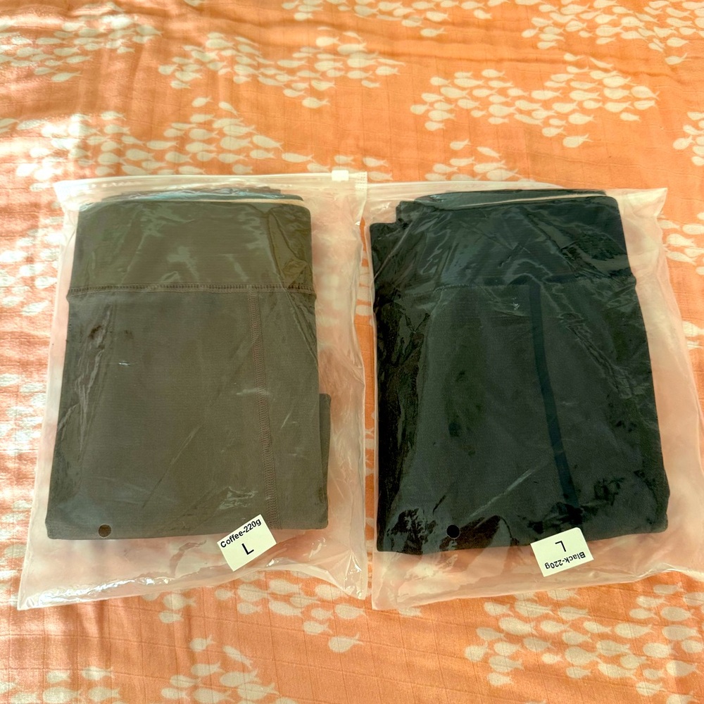 Insulated Sheer Leggings (Black & Mocha)
